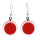 Boucles d'oreilles crochet en verre soufflées - Cachou Milk