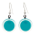 Boucles d'oreilles crochet en verre soufflées - Cachou Milk