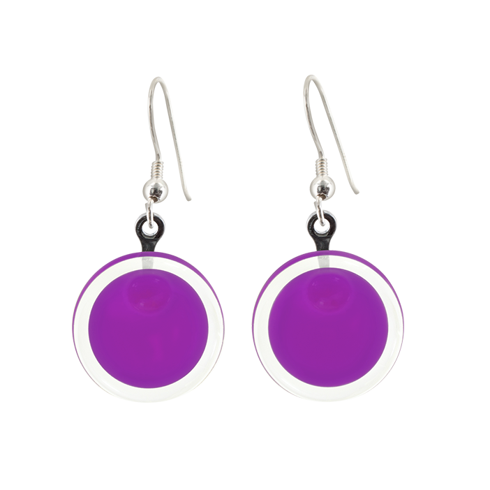 Hook earrings - Cachou Milk Purple