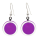 Boucles d'oreilles crochet en verre soufflées - Cachou Milk