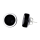 Boucles d'oreilles clou en verre soufflées - Cachou Milk