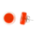 Boucles d'oreilles clou en verre soufflées - Cachou Milk