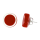 Boucles d'oreilles clou en verre soufflées - Cachou Milk