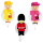 Set di 3 ganci a ventosa - Ani-holder