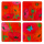 Set de 4 dessous de verre Palette - Sous verre