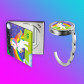 Set - 1 Accroche sac à main et 1 Miroir