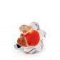 Glasring - Fleur Mini Milk Hellrot