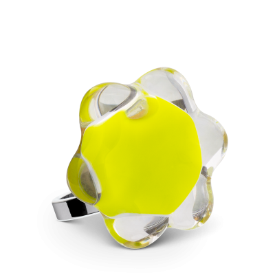 Glasring - Fleur  Medium Milk
