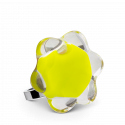 Glasring - Fleur  Medium Milk Orange