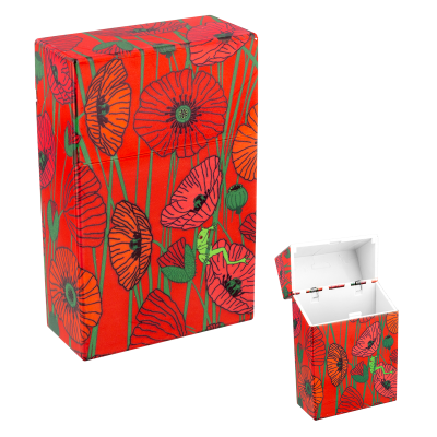 Cigarette case - Clop'in - Coquelicots
