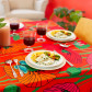 Nappe - A table ! Coquelicots