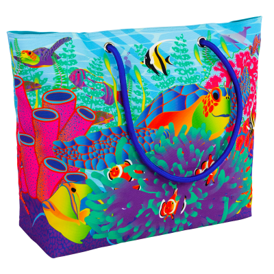 Très grand cabas de plage - Beach Bag - Fluocéan