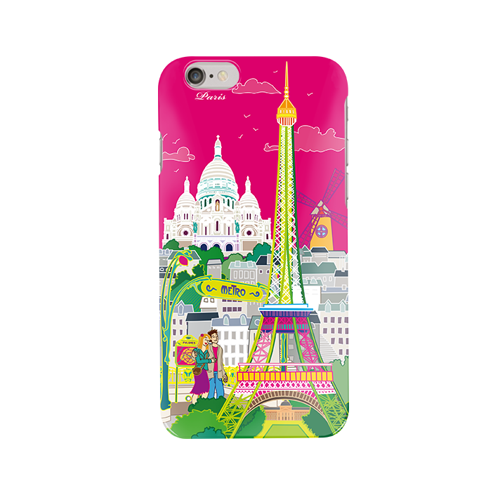 Coque pour iPhone 6 - I Cover 6 Paris rose