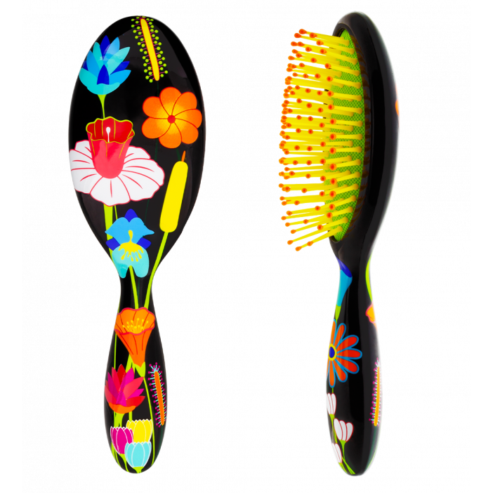 Petite brosse à cheveux - Ladypop Small Jardin fleuri