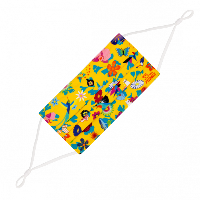 Mask in washable and reusable fabric - Hidden Smile 35th