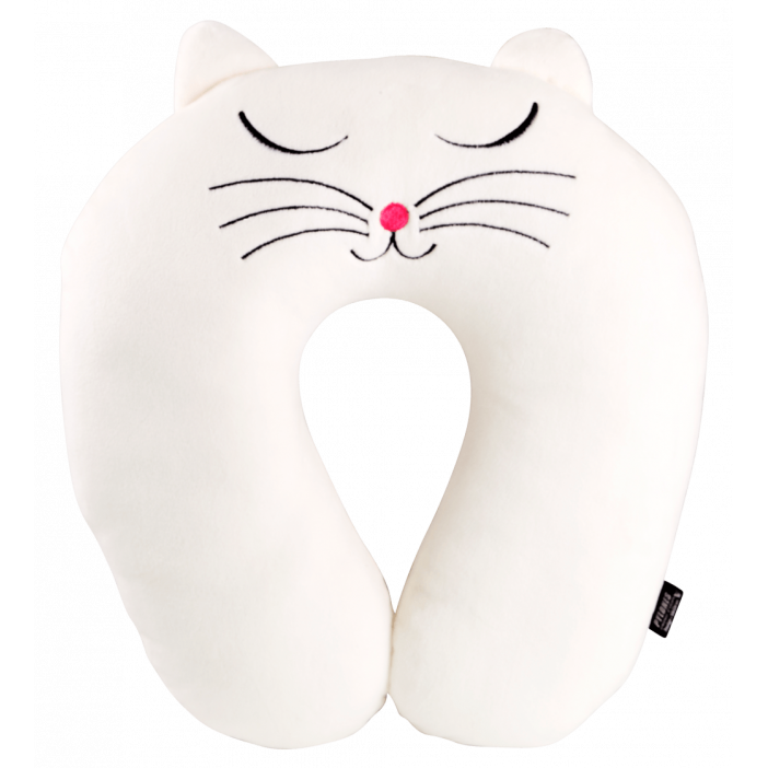 Second Chance - Travel pillow - Cat My Neck White Cat