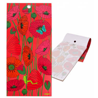 Bloc note magnétique - Carnet Formalist - Coquelicots