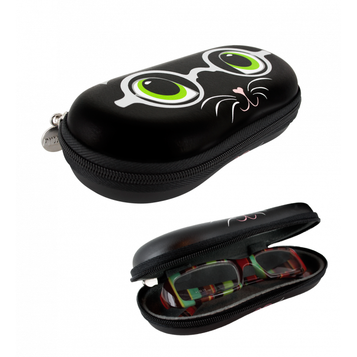Hard glasses case - Voyage Cat