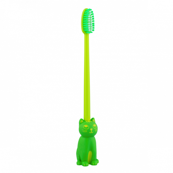 Seconde Chance - Brosse à dents - Cat Smile Vert
