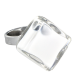 Anello in vetro - Losange Nano Milk Fucsia