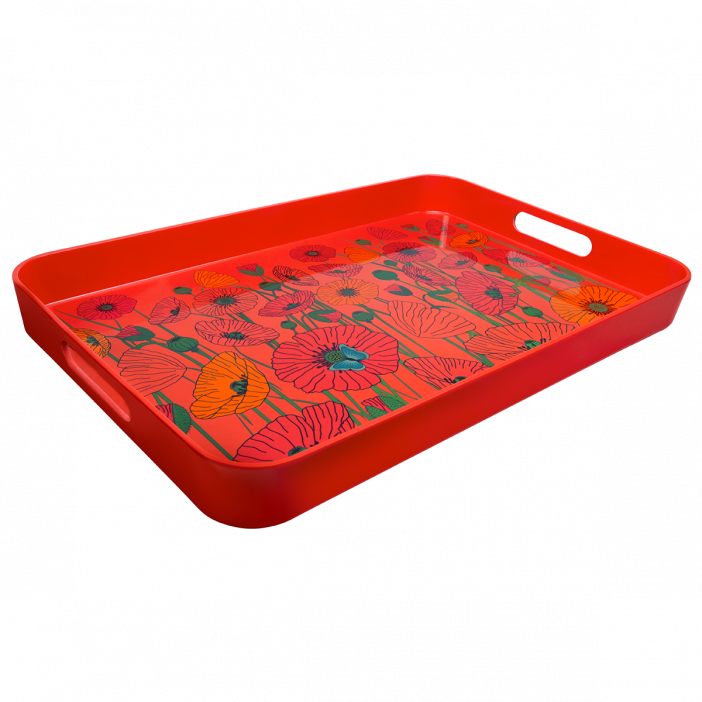 Serving tray - Apéritime Large Coquelicots
