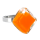 Bague en verre soufflée - Losange Nano Milk