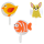 Set di 3 ganci a ventosa - Ani-holder