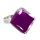 Bague en verre soufflée - Losange Nano Milk