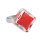 Bague en verre soufflée - Losange Nano Billes