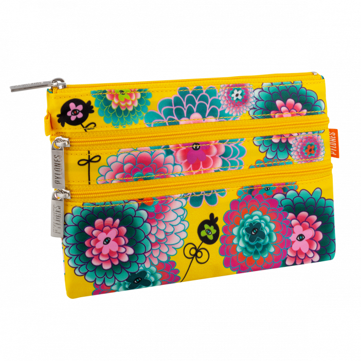 Pochette 3 zips - Zip It Dahlia