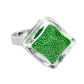 Glasring - Losange Nano Billes Orange