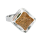 Bague en verre soufflée - Losange Nano Billes