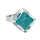 Bague en verre soufflée - Losange Nano Billes