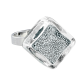 Glasring - Losange Nano Billes Orange