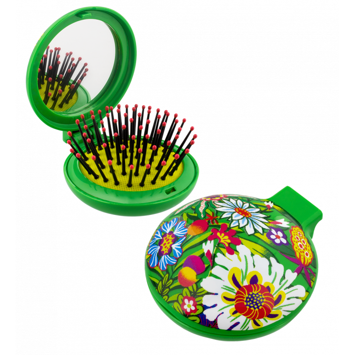 Haarbürste mit Spiegel 2 in 1 - Lady Retro Songe de Printemps