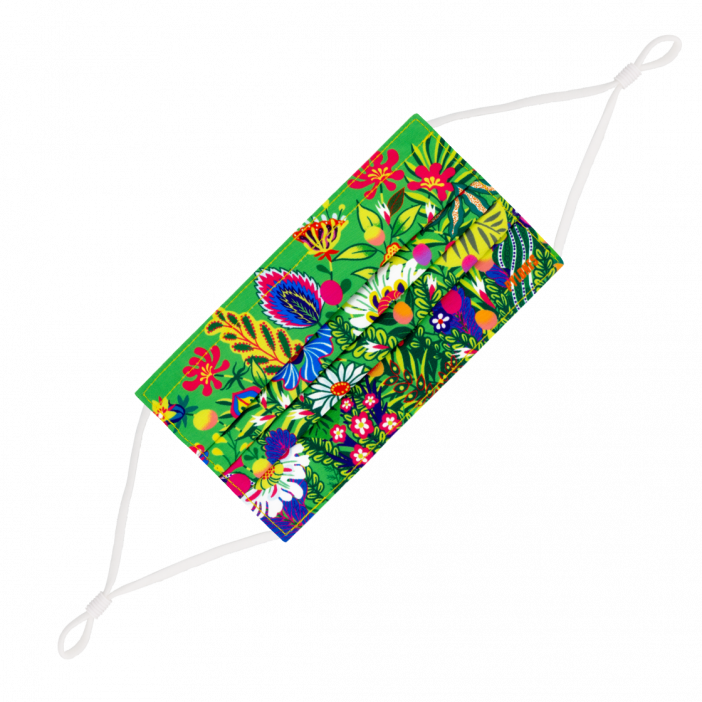 Mask in washable and reusable fabric - Hidden Smile Songe de Printemps