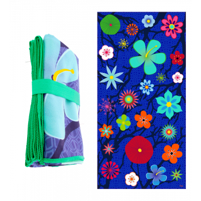 Serviette microfibre - Body DS - Blue Flower