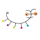 Wall hook 60's - Caterpillar