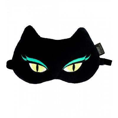 Masque de nuit / sommeil - Cat my eyes - Black Cat