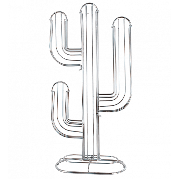 Porte capsules / dosettes Nespresso - Cactus Argent