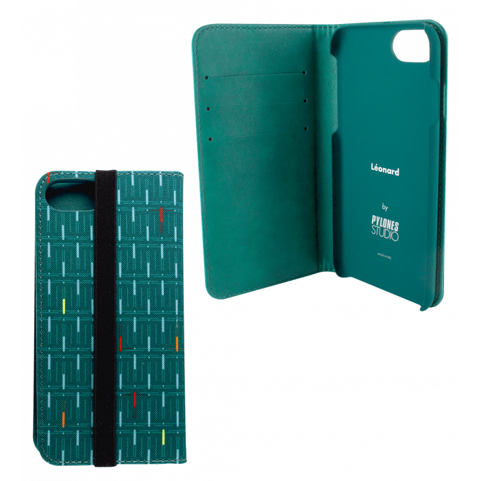 Coque à clapet pour iPhone 6, 6S, 7, 8 - Iwallet Léonard