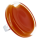 Bague en verre soufflée - Cachou Giga Milk