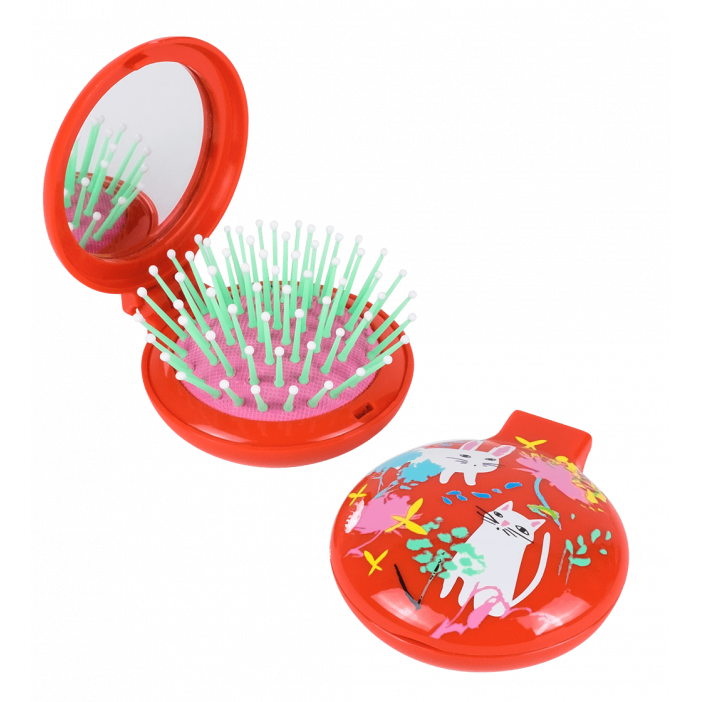 Spazzola per capelli con specchio - Lady Retro Cache Cache