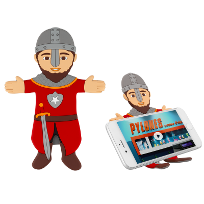 Support téléphone bureau - Ani-stand - Chevalier