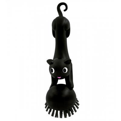 Brosse à vaisselle - Pelote - Noir