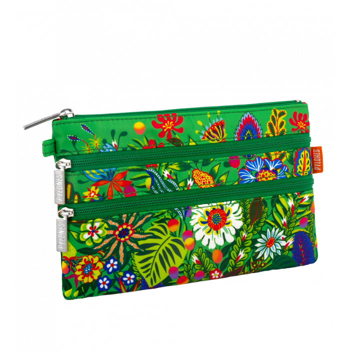 Täschchen mit 3 Reißverschlüssen - Zip It Songe de Printemps