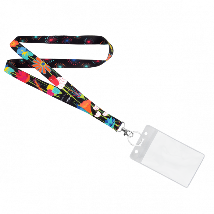Laccetto portachiavi o badge - Keep Me Tight Jardin fleuri