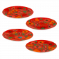 Set de 4 Assiettes - Dessert coloré
