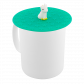 Couvercle silicone pour mug - Bienauchaud 10 cm Black cat Sleepy