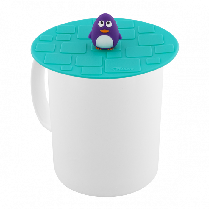 Couvercle silicone pour mug - Bienauchaud 10 cm Pingouin